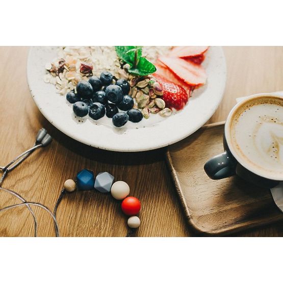 Silikonové kojící korále Papay