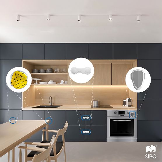 SIPO Dětská pojistka na nábytek - 10ks