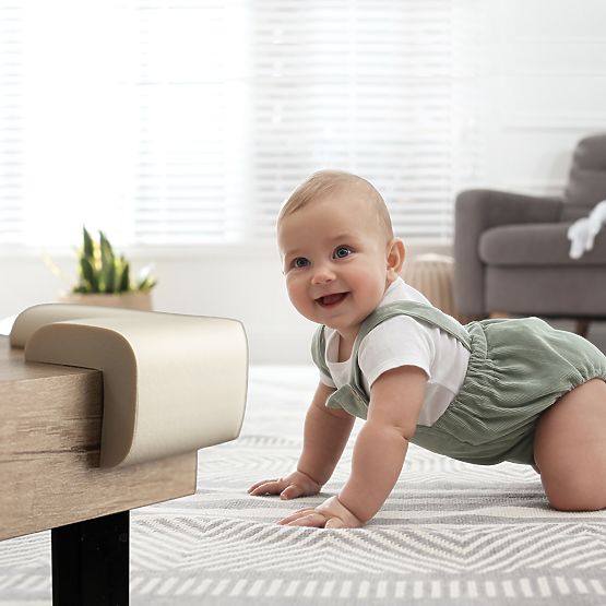 SIPO Pěnová ochrana rohů nábytku, béžová - 4 ks