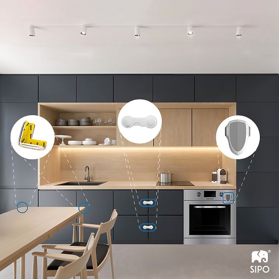 SIPO Sada silikonových chráničů ve tvaru L - 12ks