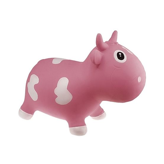 Skákací kravička KIDZZFARM - Růžová