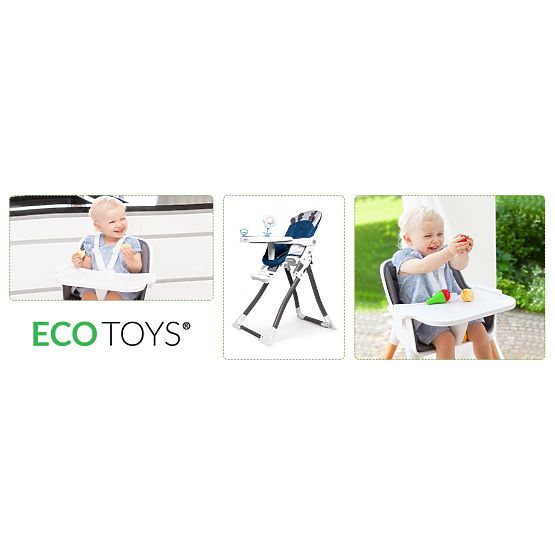 Skládací jídelní židlička Renifer ECOTOYS