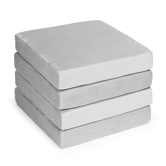 Skládací modulární pohovka pro děti velká 2místná DIY 10 měkkých polštářů - šedá ECOTOYS