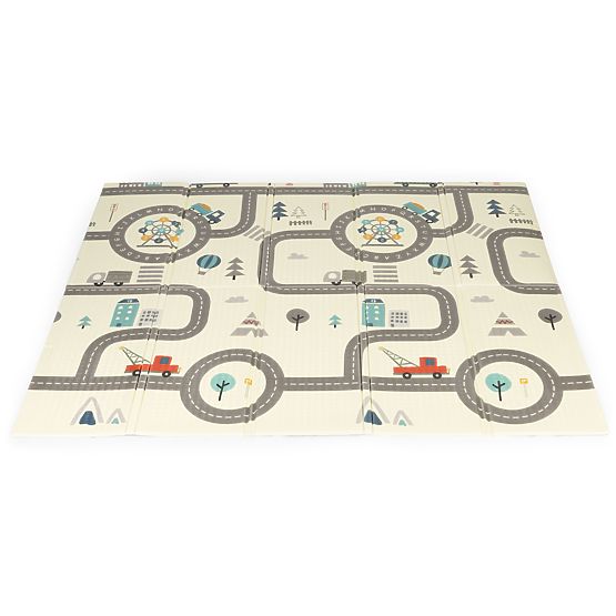 Skládací oboustranná pěnová vzdělávací podložka velká taška ECOTOYS