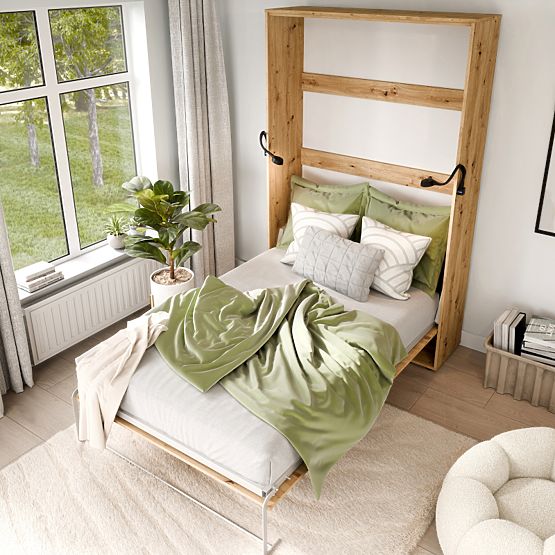 Skládací postel KOBI VERTO 120x200 Dub Artisan 1 ks