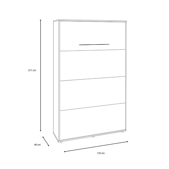 Skládací postel KOBI VERTO 120x200 Kašmír 1 ks