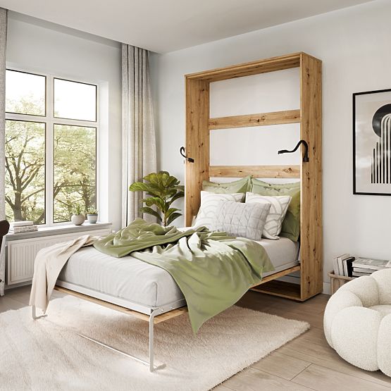 Skládací postel KOBI VERTO 140x200 Dub Artisan 1 ks