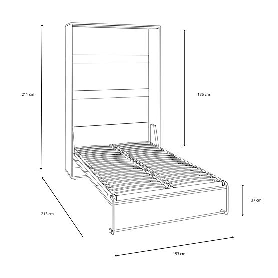 Skládací postel KOBI VERTO 140x200 Kašmír 1 ks