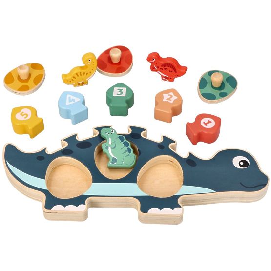 Skládačka maminka dinosaura s čísly