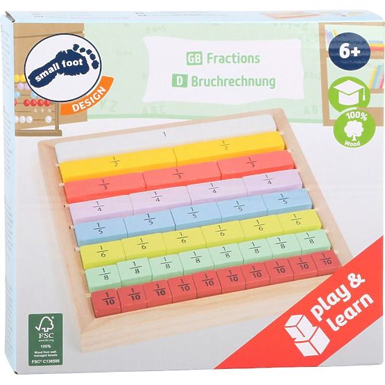 Skládačka na učení zlomků