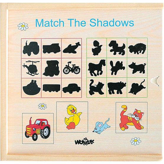 Skládačka puzzle najdi stín