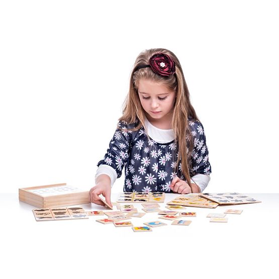 Skládačka puzzle najdi stín