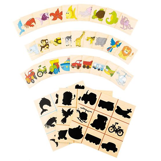 Skládačka puzzle najdi stín