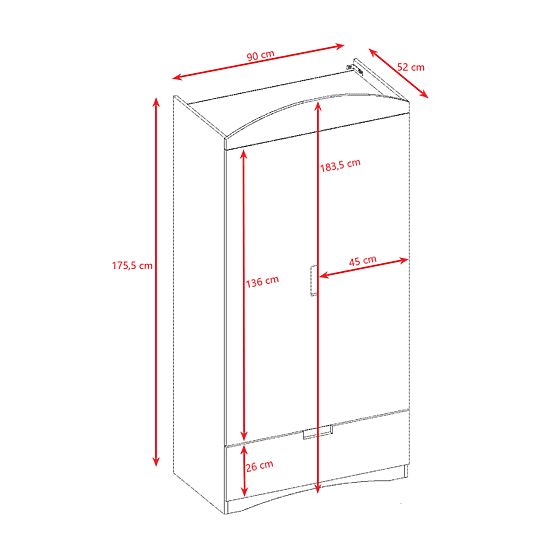 Skříň Classic - bílá