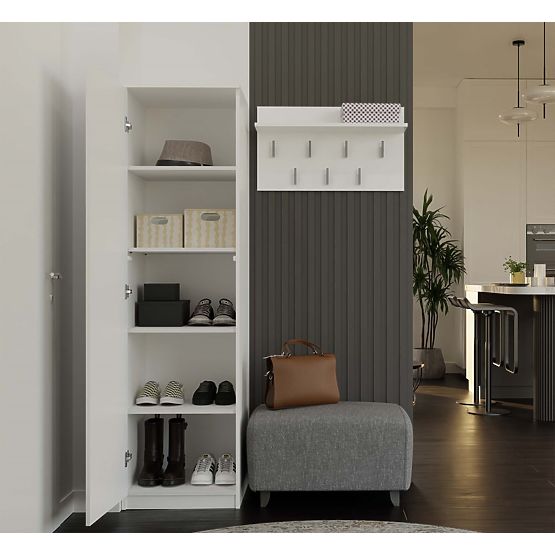 Skříň Malwa SD-50 se Zrcadlem BÍLÁ