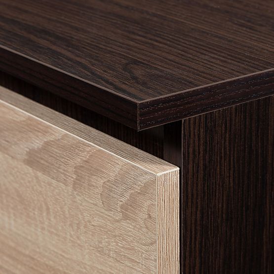 SKŘÍŇ S 90 cm 2 DVEŘE 2 ZÁSUVKY PK WENGE / SONOMA