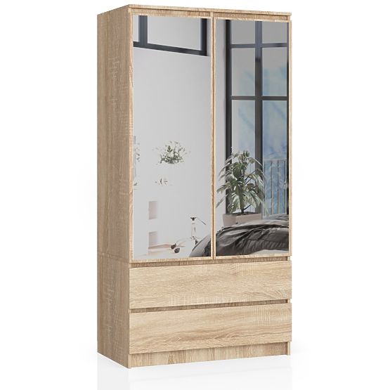 SKŘÍŇ S90 2D 2SZ 2 ZRCADLO CLP PK SONOMA