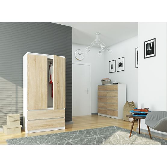 SKŘÍŇ S90 2D 2SZ CLP PK BÍLÁ / SONOMA
