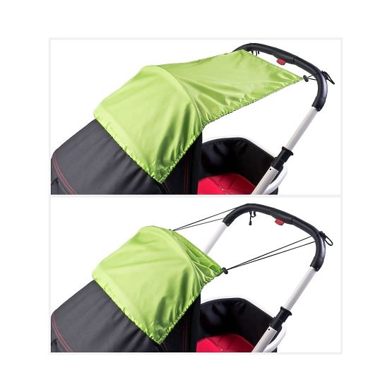 Sluneční clona na kočárek CARETERO green Zelená