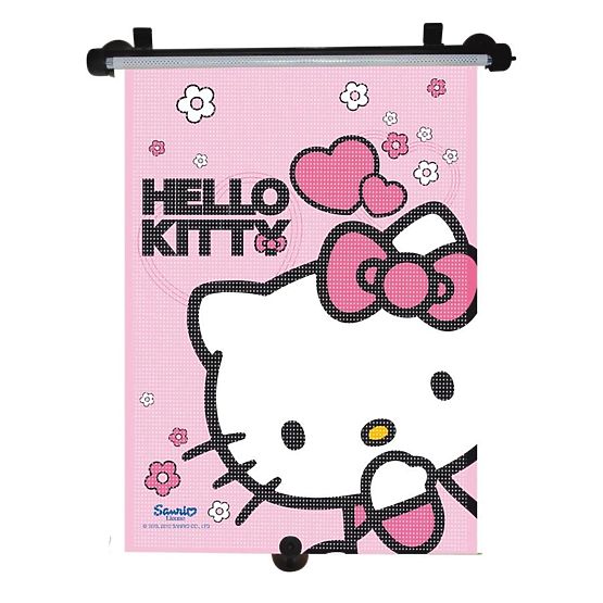 Sluneční roleta do auta Disney Hello Kitty Růžová