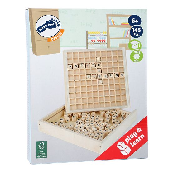 Small Foot dřevěná hra Tvoření s písmenky