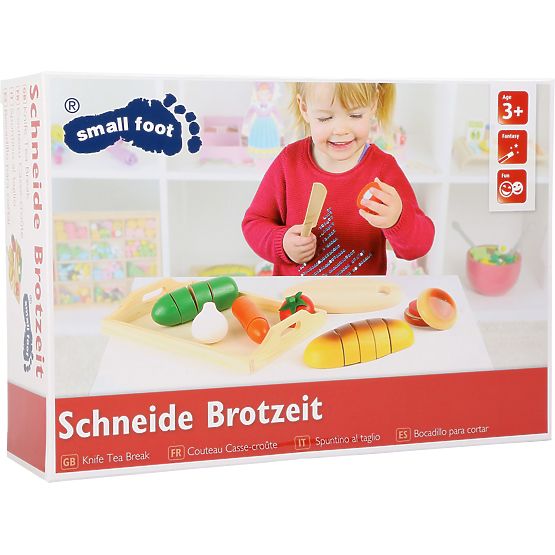 small foot Dřevěná krájecí svačinka