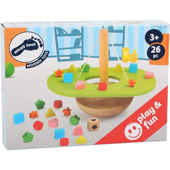 Small Foot Dřevěná motorická hračka Vyvažování balancující houpačka