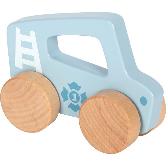 small foot Dřevěné auto na tlačení Modré
