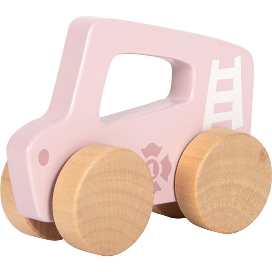 small foot Dřevěné auto na tlačení Růžové