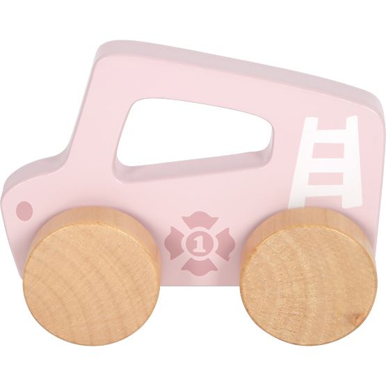 small foot Dřevěné auto na tlačení Růžové