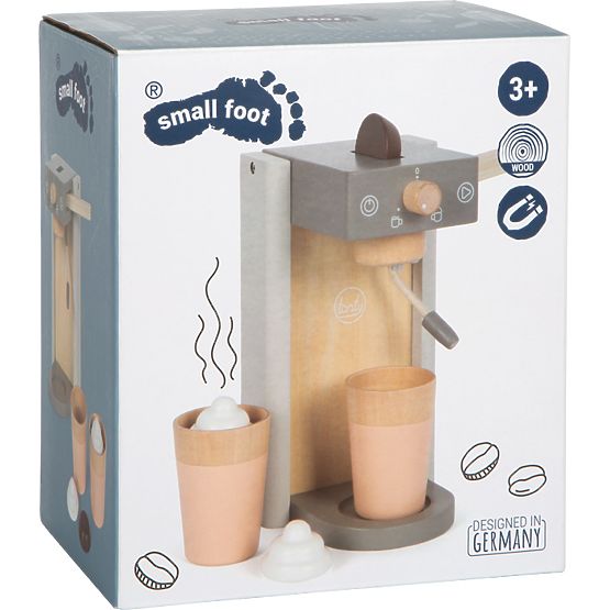 small foot Dřevěný kávovar s příslušenstvím Tasty šedý