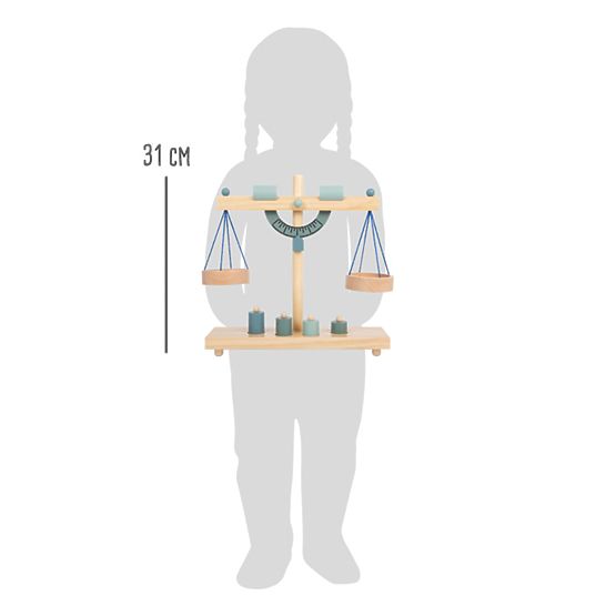 Small Foot Misková váha šedomodrá