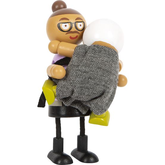 small foot Ohebné panenky rodina s dítětem