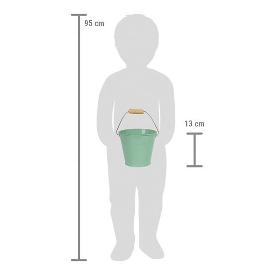 small foot Sada zahradního nářadí s kbelíkem Tiny Garden