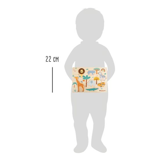Small Foot Vkládací dřevěné puzzle Safari
