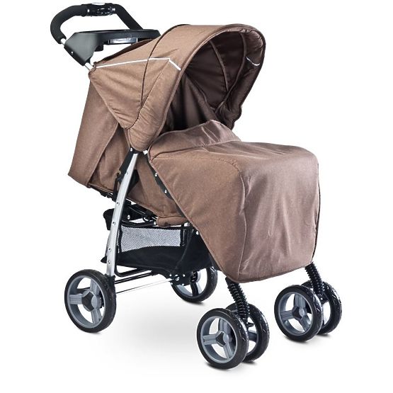 Sportovní kočárek CARETERO Monaco brown 2017 Hnědá