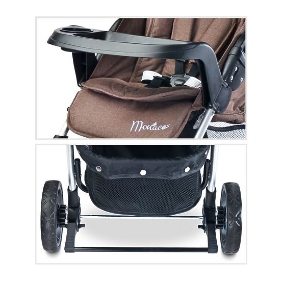 Sportovní kočárek CARETERO Monaco grey 2017 Šedá