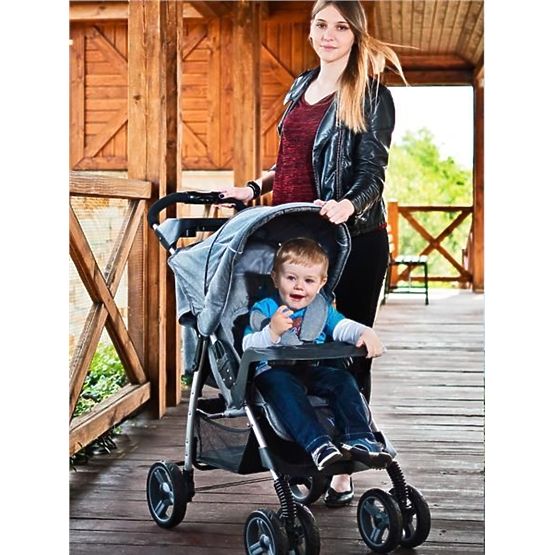 Sportovní kočárek CARETERO Monaco grey 2017 Šedá