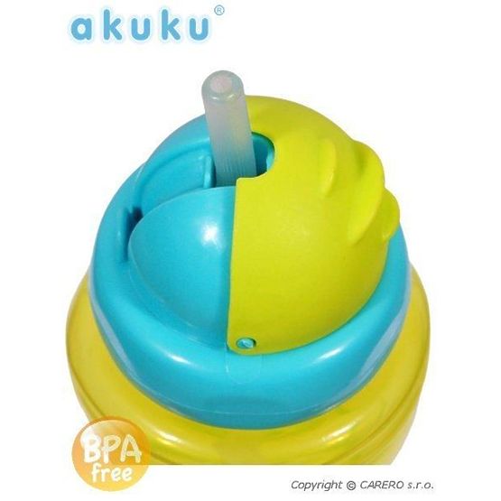 Sportovní láhev s brčkem Akuku modrá