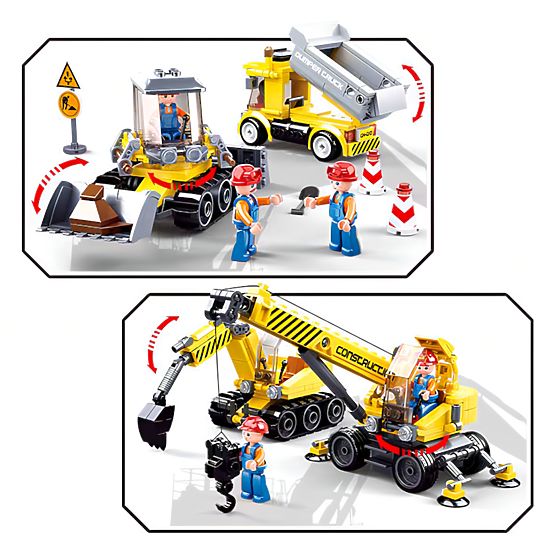 Stavebnice Sluban Town Stavitelé M38-B0810 - Staveniště