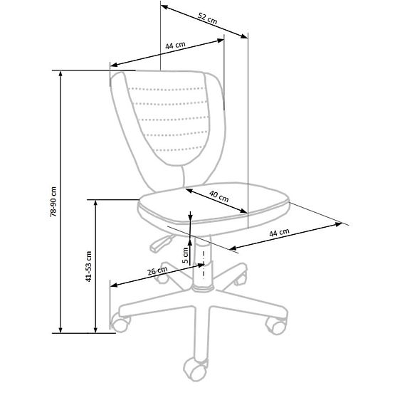 Studentská židle Toby - zelená