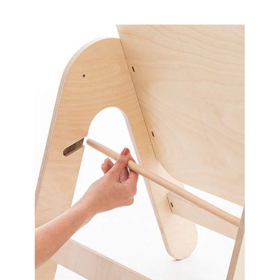 Stůl s tabulí Massam - Bílá