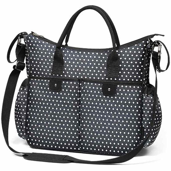 Stylová taška na kočárek BASIC SO CITY Baby Ono černo bílá Černá