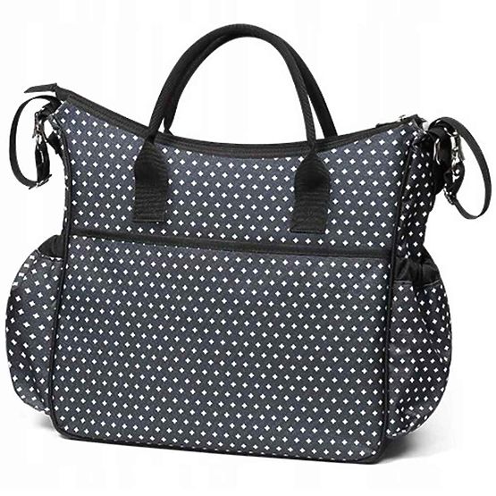 Stylová taška na kočárek BASIC SO CITY Baby Ono černo bílá Černá