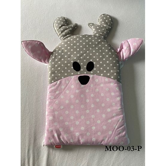 Sweet Dream - Modulový mantinel do postýlky - růžovo-šedý