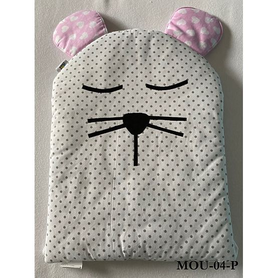 Sweet Dream - Modulový mantinel do postýlky - růžovo-šedý