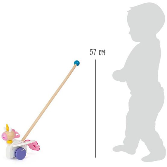 Tahací zvířátko na tyči - jednorožec Luna