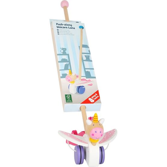 Tahací zvířátko na tyči - jednorožec Luna