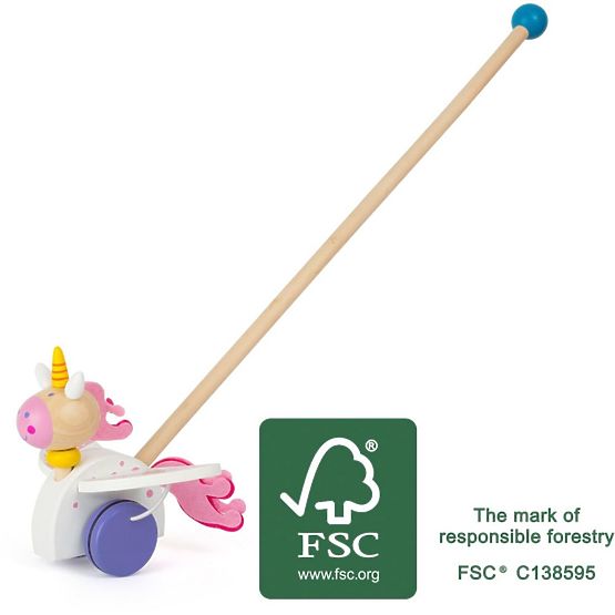 Tahací zvířátko na tyči - jednorožec Luna