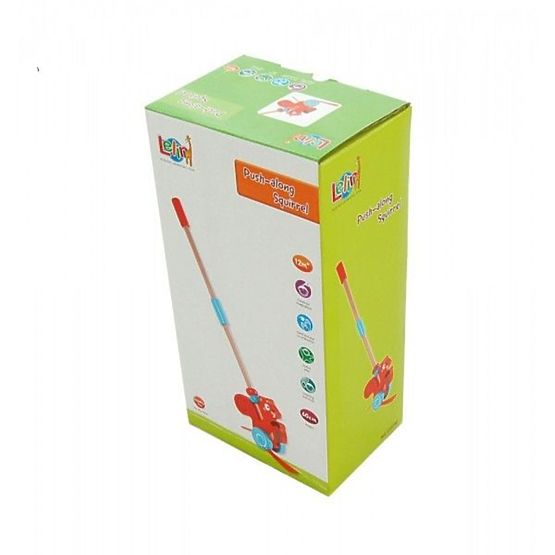 Tahací zvířátko na tyči - veverka